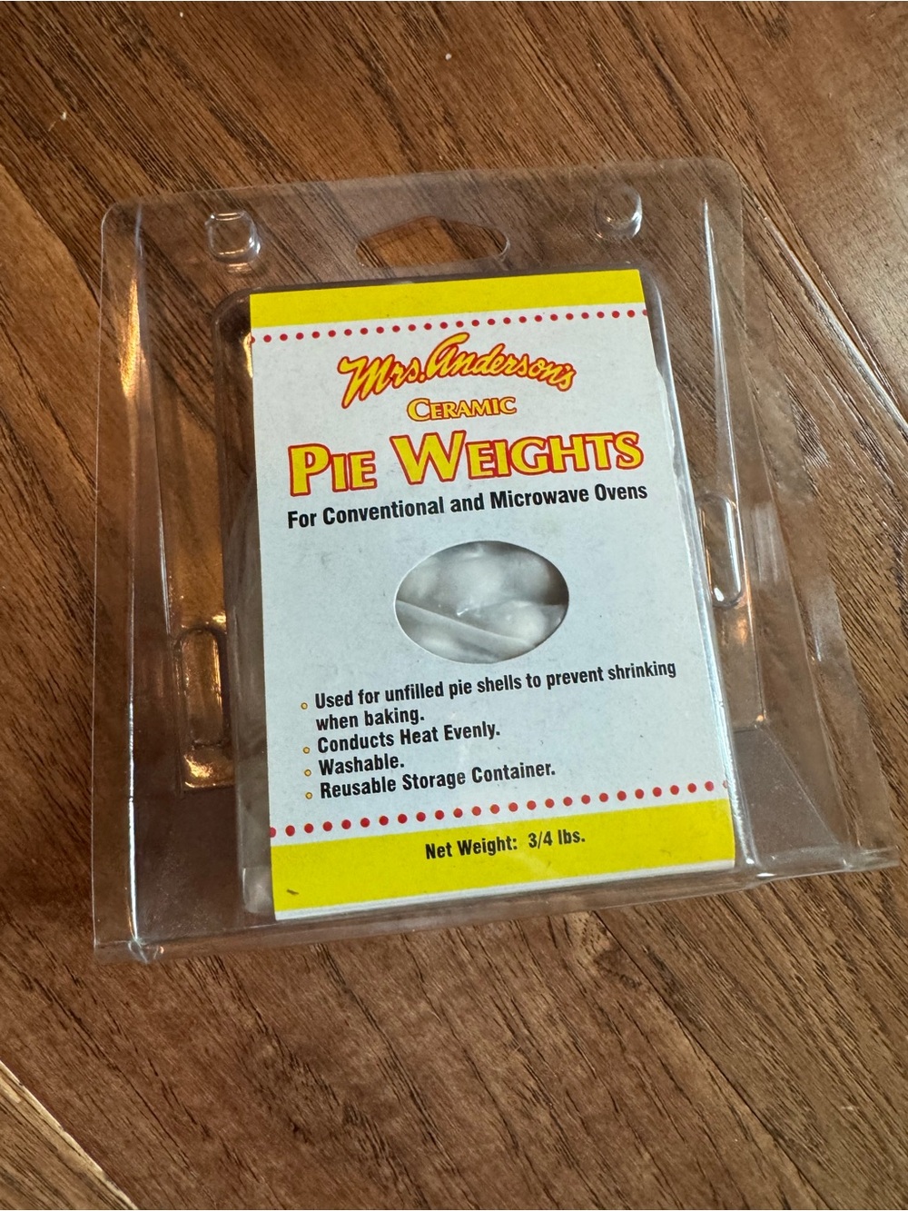 Mrs. Andersons Ceramic Pie Weights - White